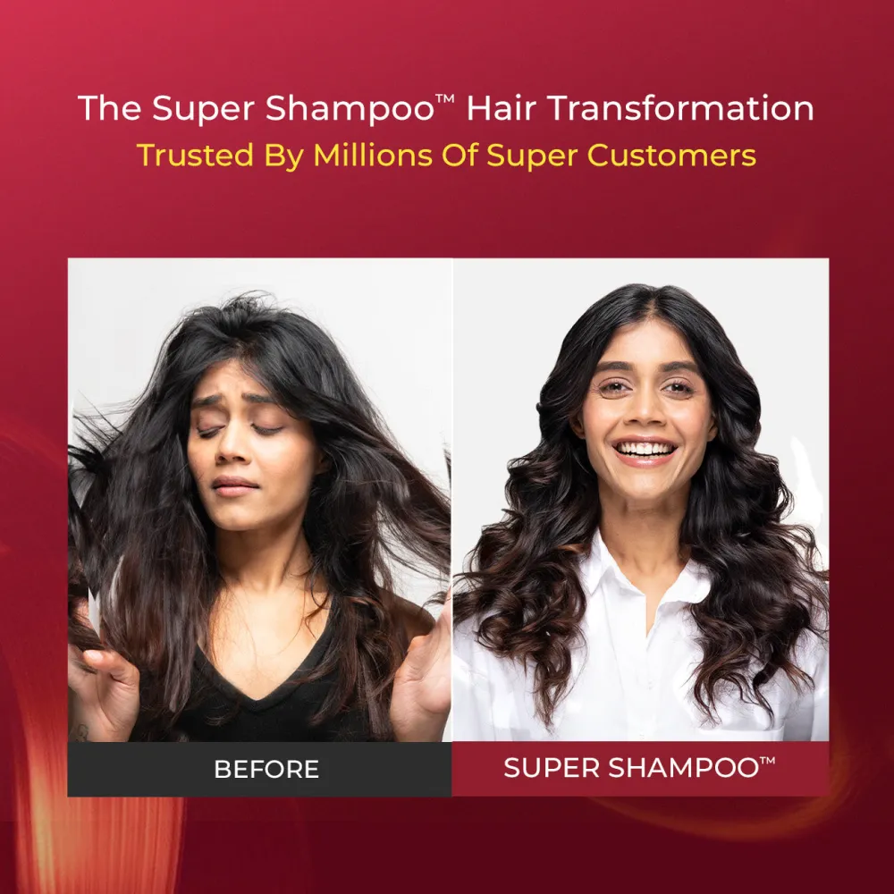 Biotin & Protein Rich  Super Shampooª for Daily Nourishment, Damage & Frizz Control - 300ml - Image 9