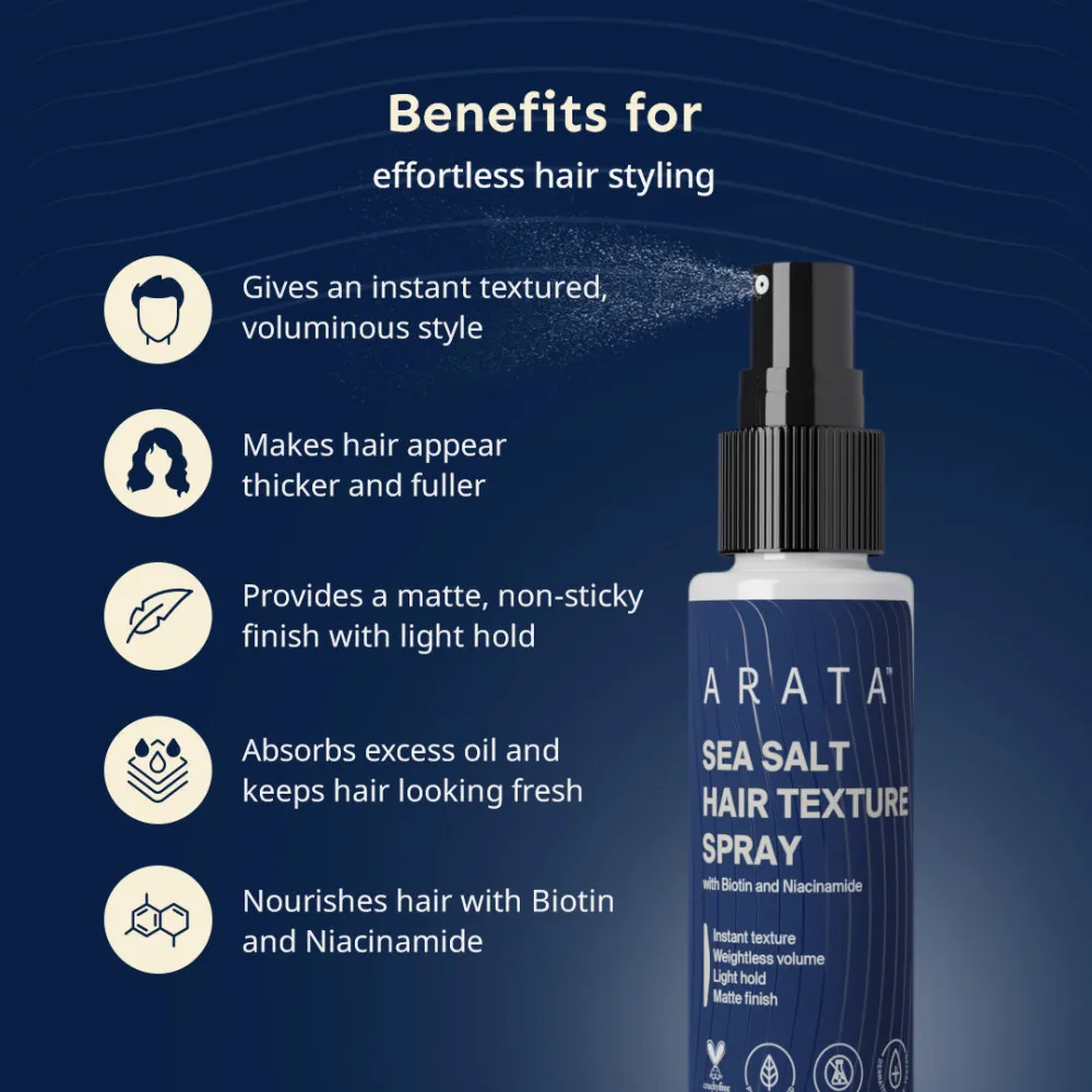 Sea Salt Hair Texture Spray- 50 ml - Image 4