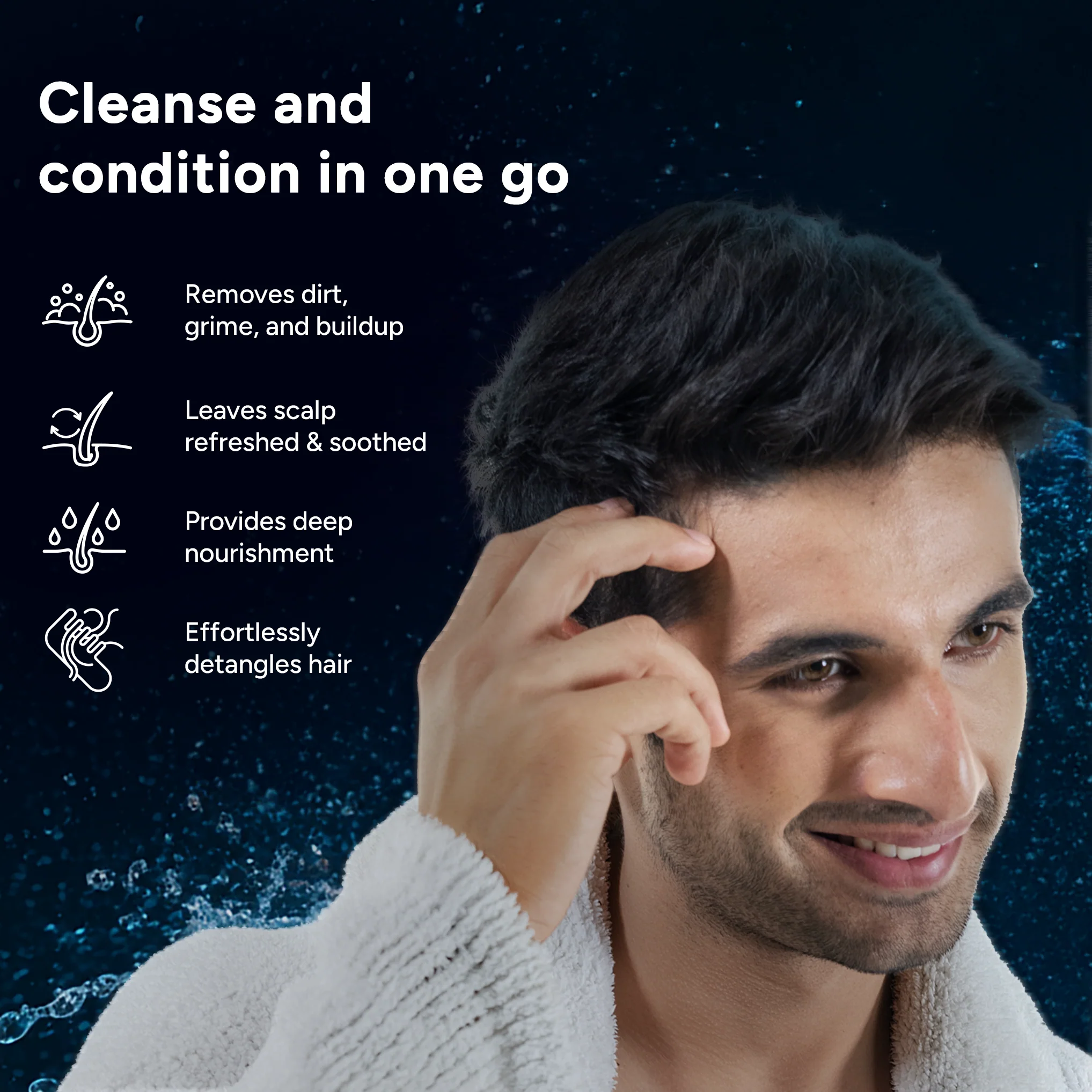Menthol Ice Burst 2-in-1 Shampoo + Conditioner | Removes Scalp Buildup and Deeply Hydrates Strands | With 1% Salicylic Acid - Image 4