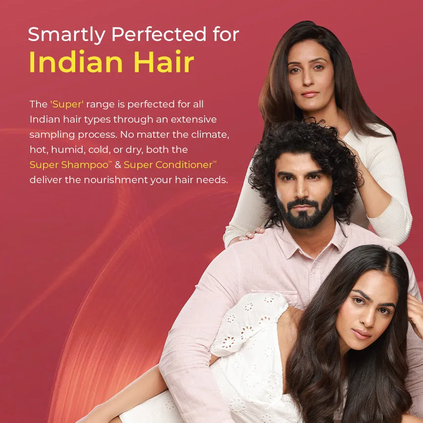 Super Anti-Damage Value Pack with Biotin, Jojoba & Vegan Keratin for Dry, Frizzy, & Damaged Hair - Super Shampoo (150ml) + Super Conditioner (200ml) + Super Serum (30ml) - Image 6