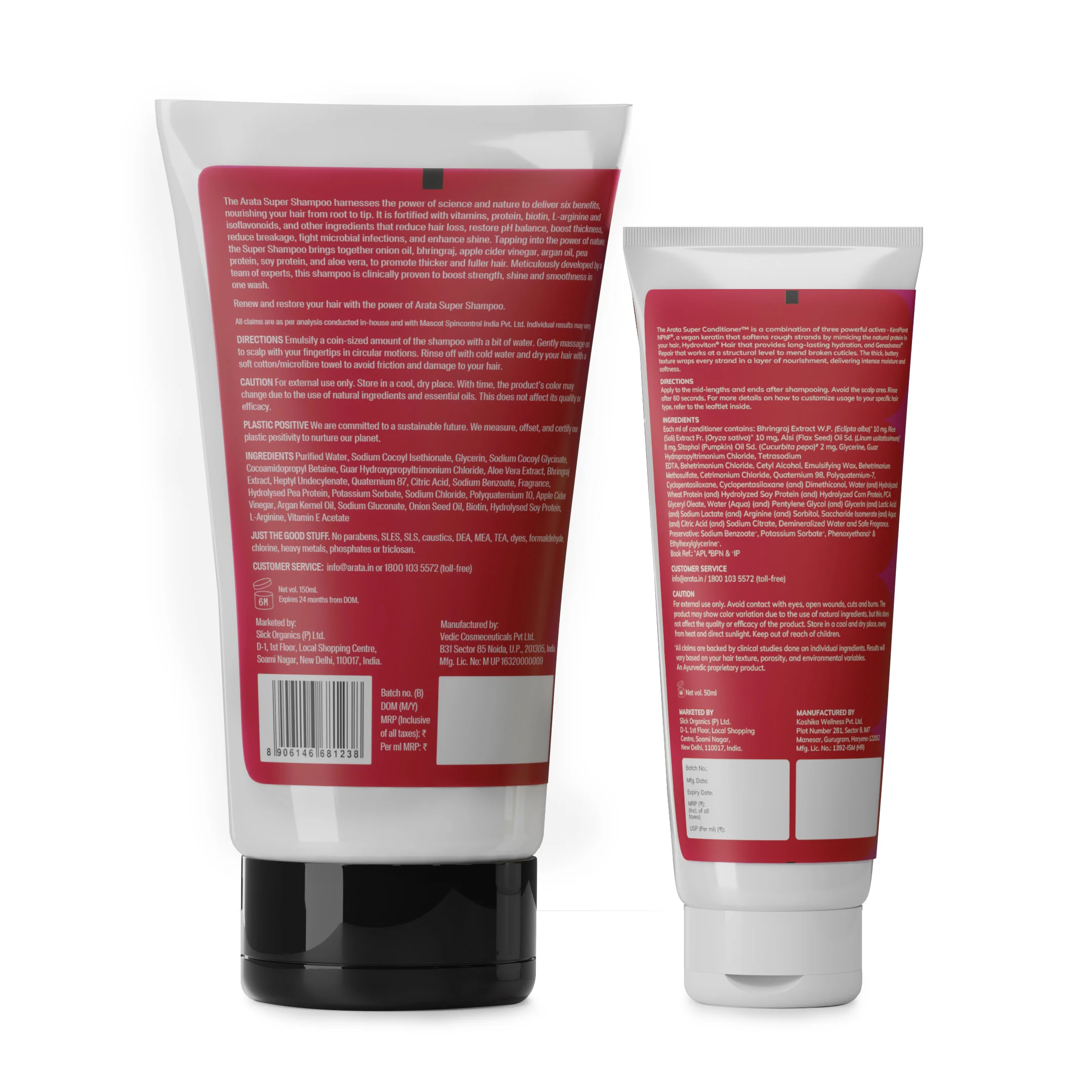 Super Moisture Duo with Biotin & Vegan Keratin for Dry & Damaged Hair Mini - Super Shampoo (150ml) + Super Conditioner (50ml) - Image 4